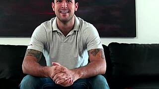 tattooed guy blows casting agent