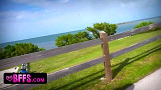 Large cock interracial action with Latina teens in bikinis