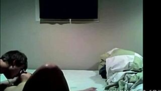 Young couple explores amateur sex with blowjobs and cowgirl riding on webcam