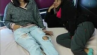 sommer teen 18+18 tries girlfriend's ass in amateur lesbian fun