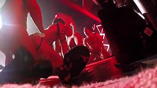 Porn Stars Engage In Intense Orgy At Night Club