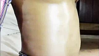 Woman fingers her wet pussy intensely