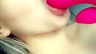 blonde teen 18+ masturbates with rose vibrator