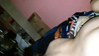 Latina teen couple fucks hard in parents' bed with big ass pounding