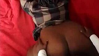 Melanie bends over for doggystyle