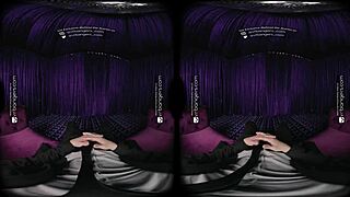 Ivy Wolfe dominates in intense VR burlesque group scene