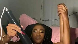 ebony teen squirts hard from monster cock
