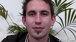 Boldly intense gay duo engages in nasty sucking and bareback blowjob action