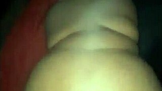 Big booty girl gives backshots, gets caught.