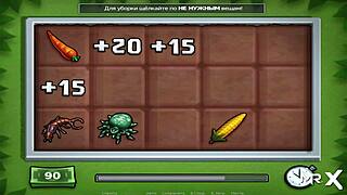 in summertime saga, i solved the riddle and summoned a girl with horns e4 80 😊