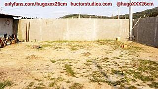 Black brazilian hugo extreme fucks married plumber with monster cock