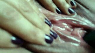 She was alone, experimenting with a dildo until squirting overwhelmed her senses. It was intense and unstoppable.