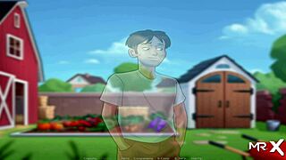 in summertime saga, i solved the riddle and summoned a girl with horns e4 80 😊