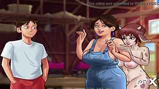 A Hentai blowjob cartoon porn gameplay