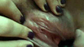 She was alone, experimenting with a dildo until squirting overwhelmed her senses. It was intense and unstoppable.