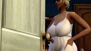 sims 4 lady next door gets wild handjob action