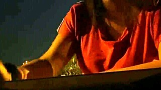 Stranger pays car favor with blowjob.