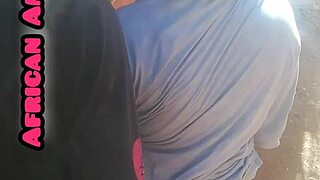 African Amateur Sucks Big Black Cock
