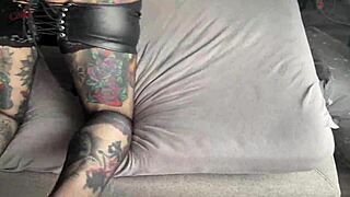 cat coxx gets an anal stranger fuck over video call, moaning loudly