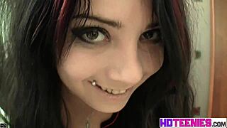 Hot Russian Emily fingers pussy.