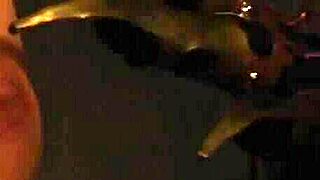 No escape: Tied and gagged lesbian can't escape dominant mistress's punishment.