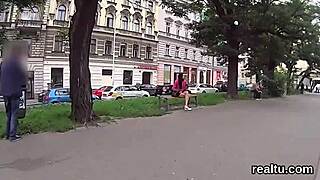 Hey, glamorous Czech nympho, wanna ride POV at the shopping centre?