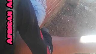 African Amateur Sucks Big Black Cock