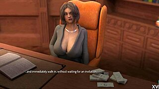 I feel horny as the principal sucks my big tits