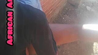 African Amateur Sucks Big Black Cock