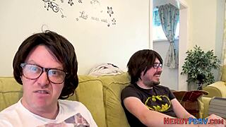 A curious newbie is tricked into a first-time encounter with a nerd in a British amateur reality show.