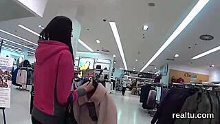 Hey, glamorous Czech nympho, wanna ride POV at the shopping centre?