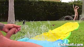 Goldie Rush Slides And Sucks In Intimate Scene