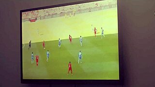 watching soccer when my ebony stepsister wife gives me a blowjob?
