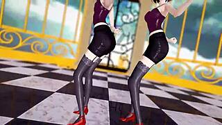 Hololive characters perform Jaipur dance.