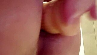 redhead amateur enjoys anal play with happy toy