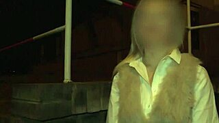 Blonde milf gets blindfolded and roughly fucked doggystyle, oiled up with big cock, cumshot ends it