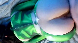 oh wow, froppy the latina milf gets her cosplay ripped during intense fucking with natural tits bouncing everywhere!