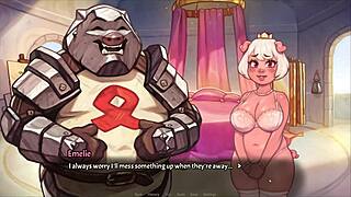 Big tits and big cock: A hentai game pornplay episode