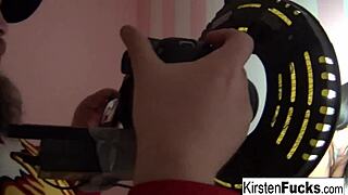 Two Lesbian Babes Licking Ice Cream Seductively With Big Tits!