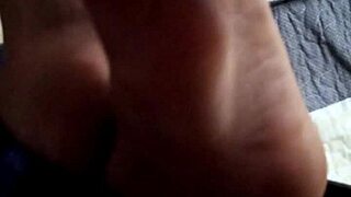 big cock tastes feet and rides