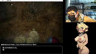 Anime girl loses virginity in game escape play