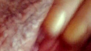 Horny Woman Masturbates, Feeling Intense Pleasure And Cumming.