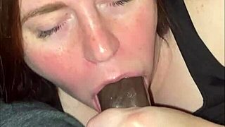 Big black cock interracial cowgirl ride with a beautiful fat woman