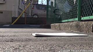 Dirty Japanese Fetish Involves Tracing Sensitive Areas With Fingers And Toys.