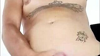 Sexy latina trans angelique flaunts her body in lace demean