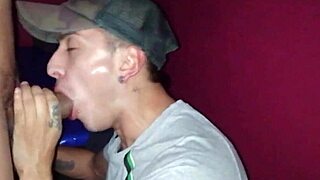 Twink Gets His Tight Ass Fucked Hard In Video Booth For Christmas Surprise.