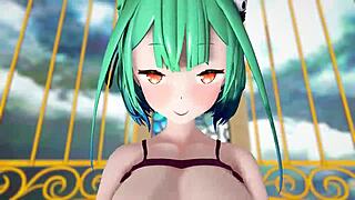 Hololive characters perform Jaipur dance.