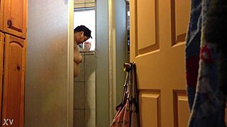 Mature woman relaxes after a nice shower 😊