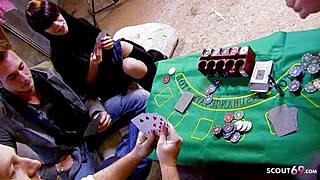 Tiny teen Aris Dark lost the bet and seduced into rough fucking at the gamble 😏