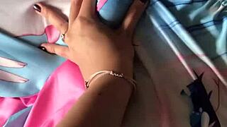 i play with my boyfriend's cock to make my girlfriends jealous with my sexy teen body